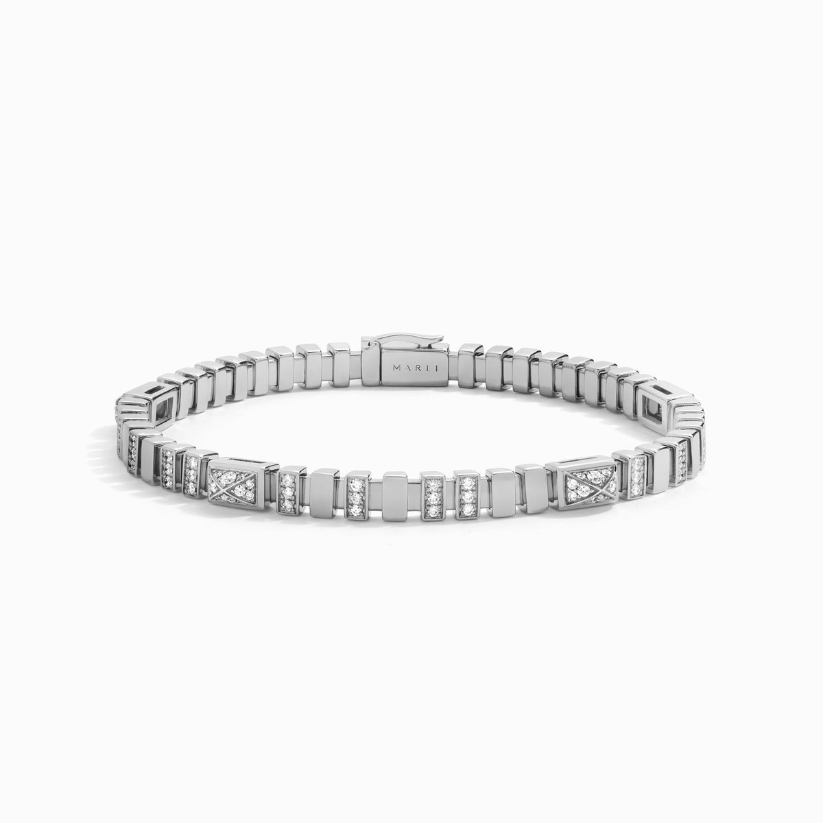 Cleo Link Full Diamond Bracelet – MARLI New York