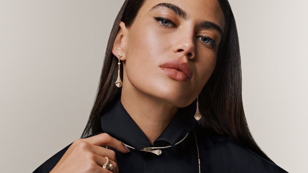 A model wearing MARLI New York's Cleo Rev collection.