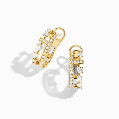Avenues Post Earrings Marli New York Yellow Diamond 