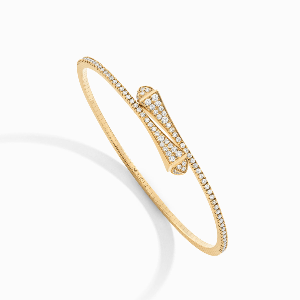 Cleo Full Diamond Slim Slip-On Bracelet – Marli New York