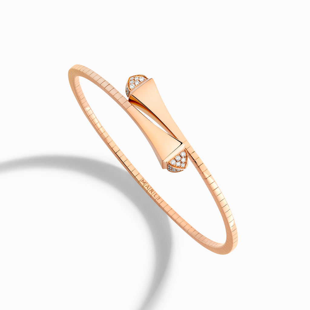Cleo Midi Gold Bracelet with Diamonds Marli New York Rose XXXS