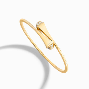 Cleo Midi Gold Bracelet with Diamonds Marli New York Yellow XXXS