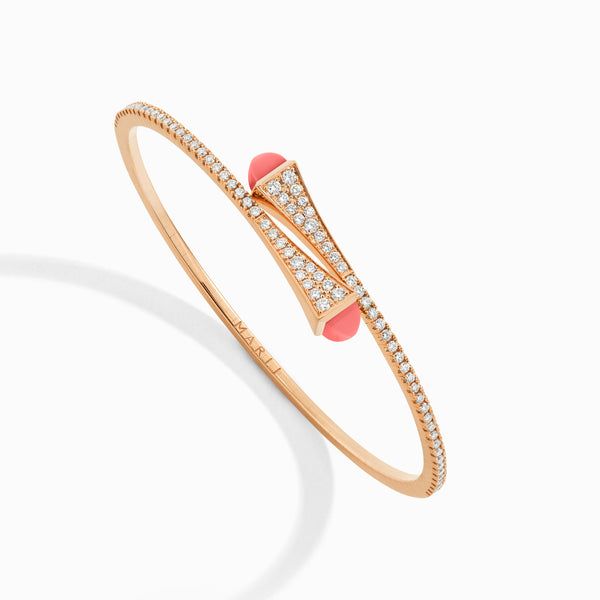 Cleo Schlankes Diamant-Armreif zum Überstreifen
