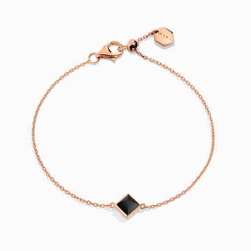 Cleo Pyramid Bracelet Marli New York Rose Black Onyx 