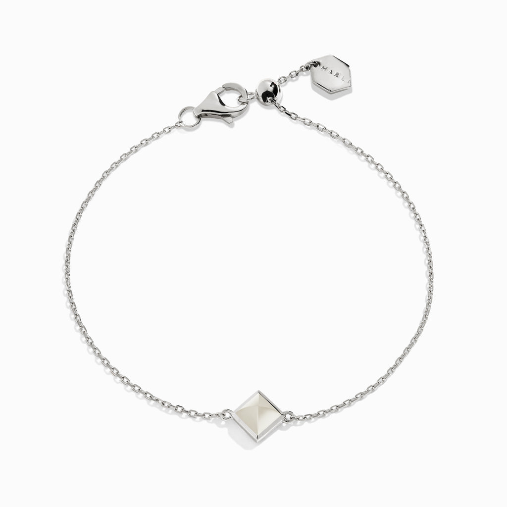 Cleo Pyramid Bracelet Marli New York White White Moon Stone 