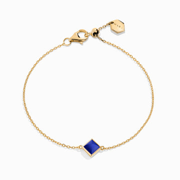 Cleo Pyramid Bracelet Marli New York Yellow Lapis Lazuli 