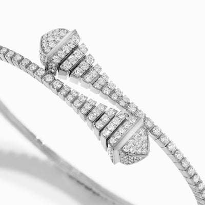 Cleo Rev Full Diamond Slim Slip-On Bracelet Marli New York   