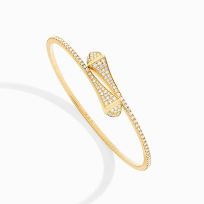 Cleo Full Diamond Midi Slip-On Bracelet Marli New York Yellow Diamond XXS