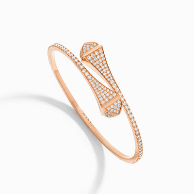 Cleo Full Diamond Slip-On Bracelet Marli New York Rose Diamond XXXS