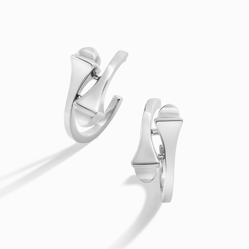 Cleo Full Gold Open Hoop Earrings Marli New York White