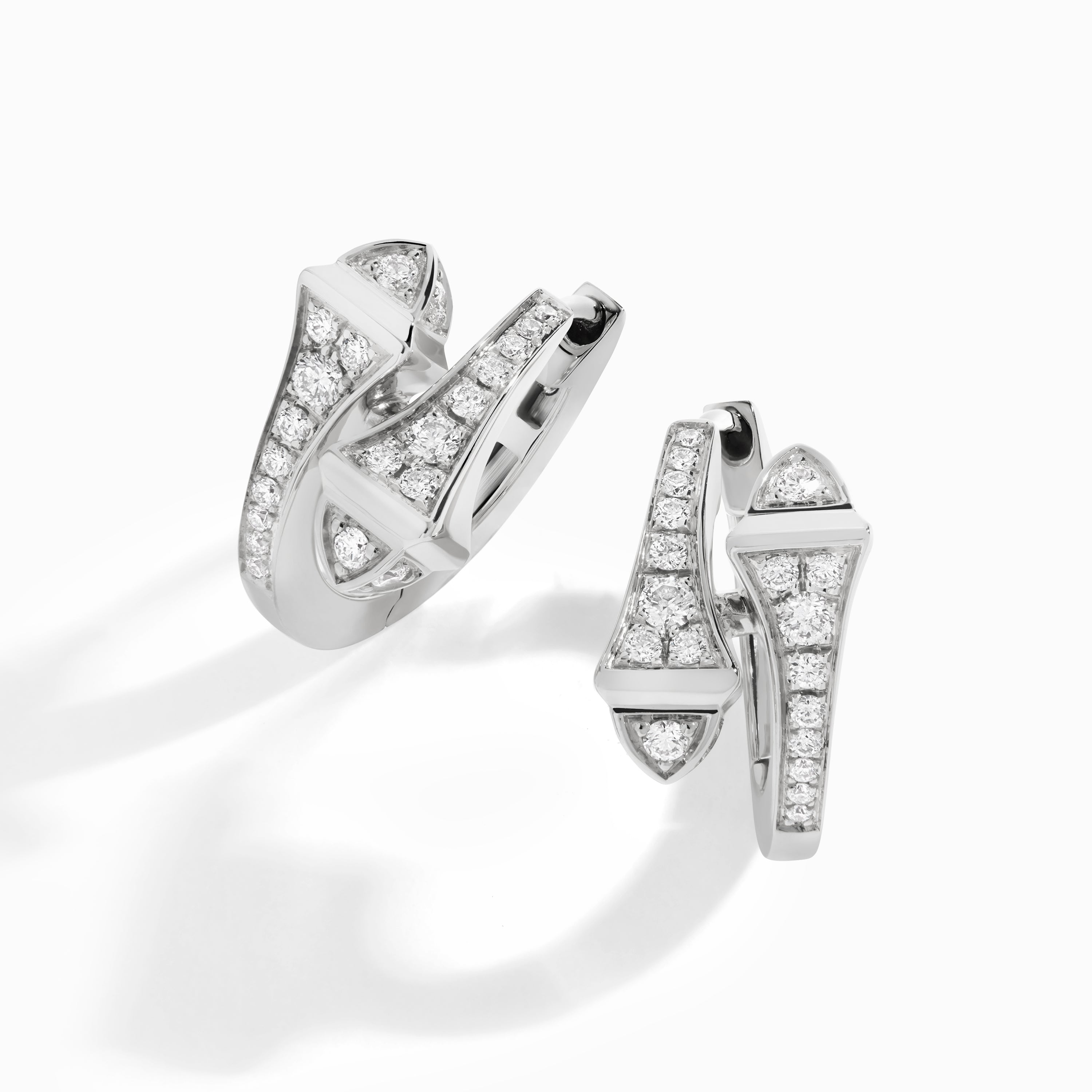 Cleo Full Diamond Huggie Earrings – Marli New York