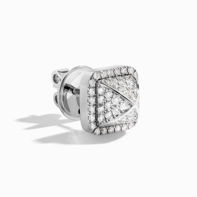 Cleo Full Diamond Pyramid Stud Earrings Marli New York   