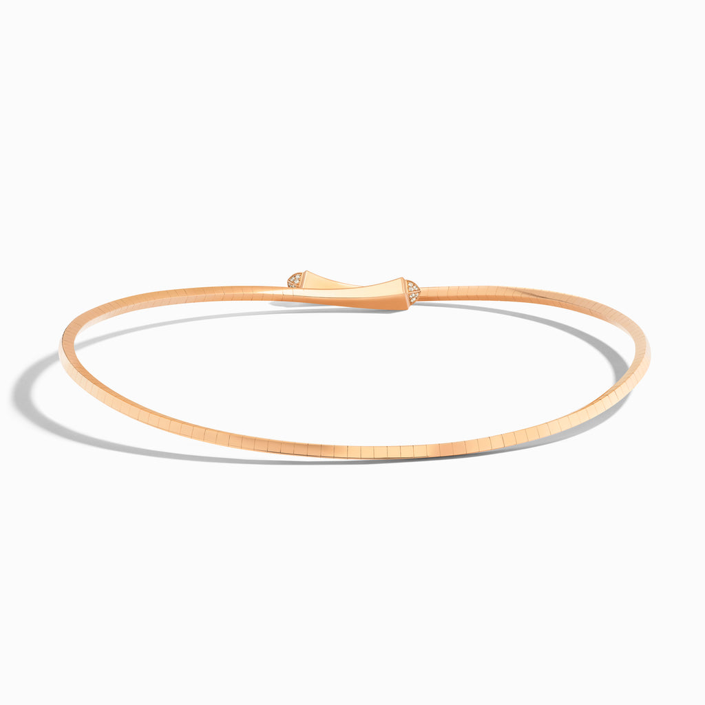 Cleo Gold Midi Choker with Diamond Pyramids Marli New York
