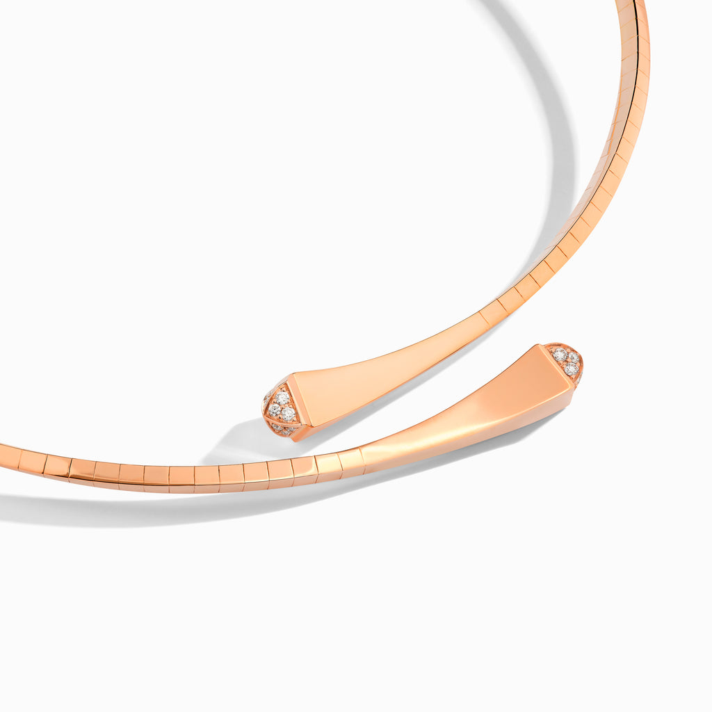 Cleo Gold Midi Choker with Diamond Pyramids Marli New York