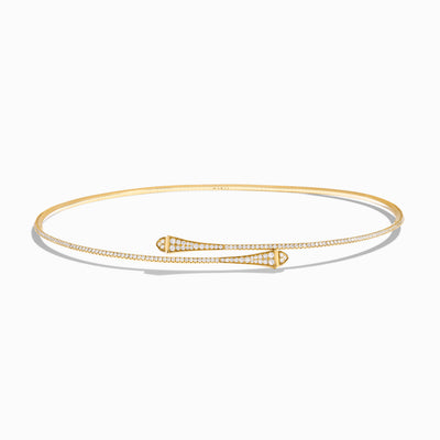 Cleo Full Diamond Slim Slip-On Necklace Marli New York Yellow Diamond XXS
