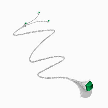 Cleo Rev Diamond Pendant Marli New York White Green Agate 