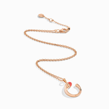 Cleo Venus Gold Pendant Marli New York Rose Pink Coral 