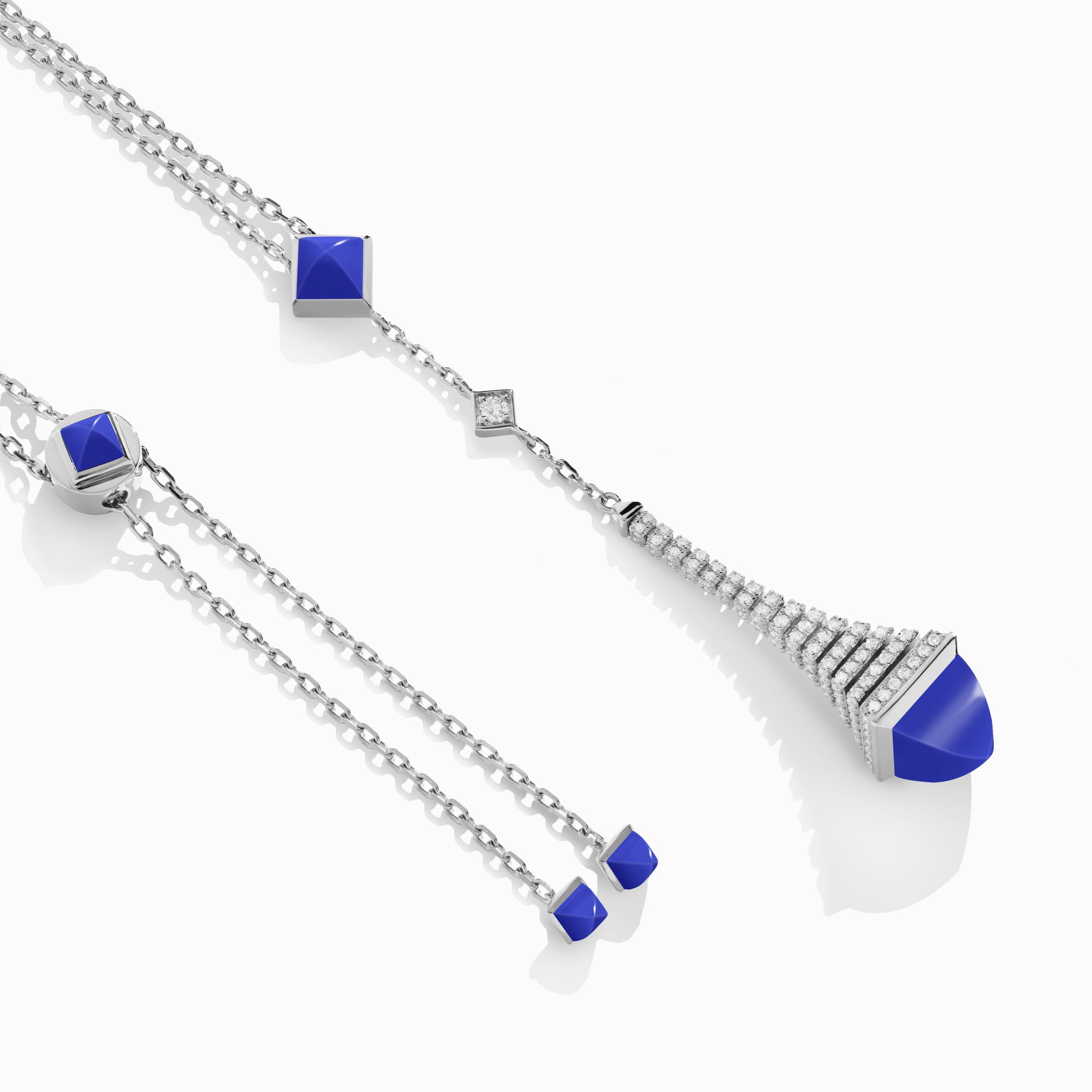 【Monday Edition】DROP NECKLACE Emerald & Diamond Drop Necklace 1/20 ct tw Round-cut 10K