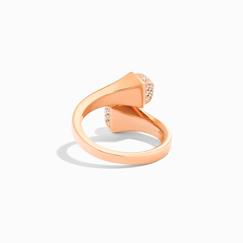 Cleo Gold Midi Ring with Diamond Pyramids Marli New York