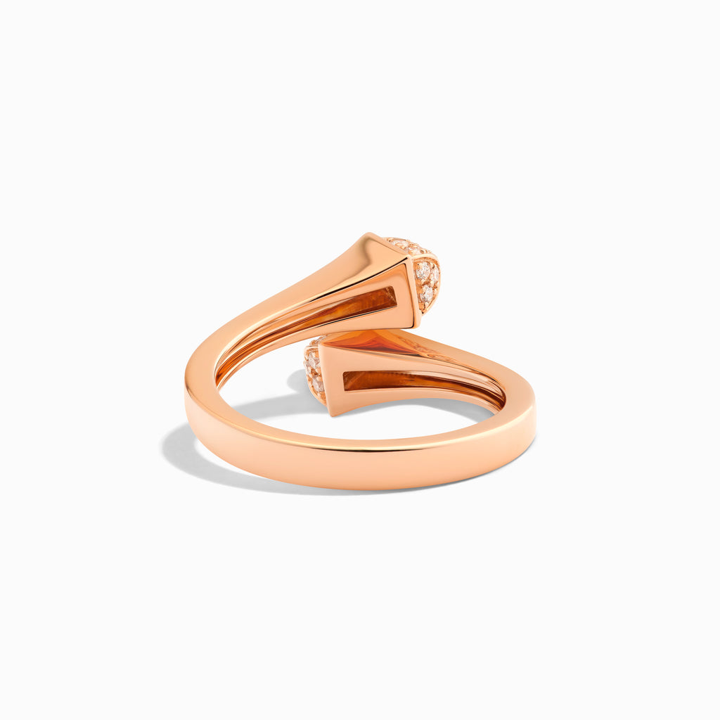 Cleo Gold Slim Ring with Diamond Pyramids Marli New York