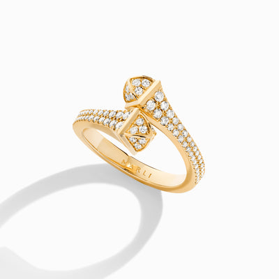 Cleo Full Diamond Slim Ring Marli New York   