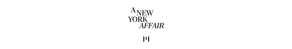 Text 'A NEW YORK AFFAIR' on a white background