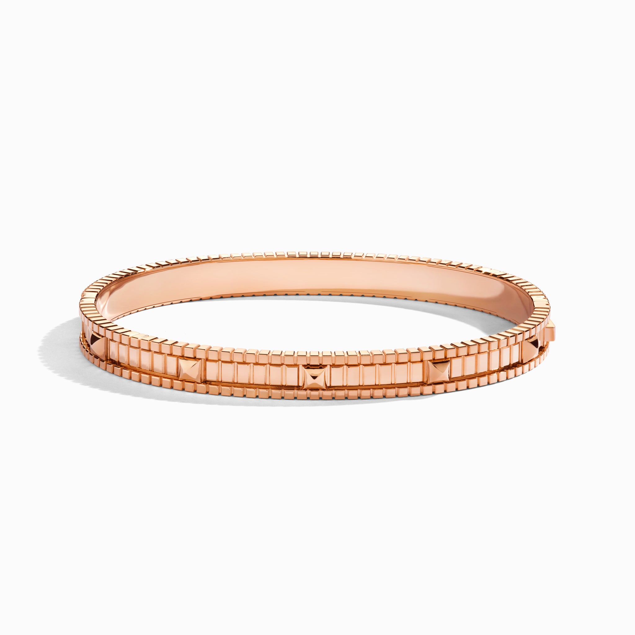 thumbnail image 2 of 18KGF Rose Gold Filled Twist Bangle Bracelet – Extra Large 75mm – Ladies 2 of 6