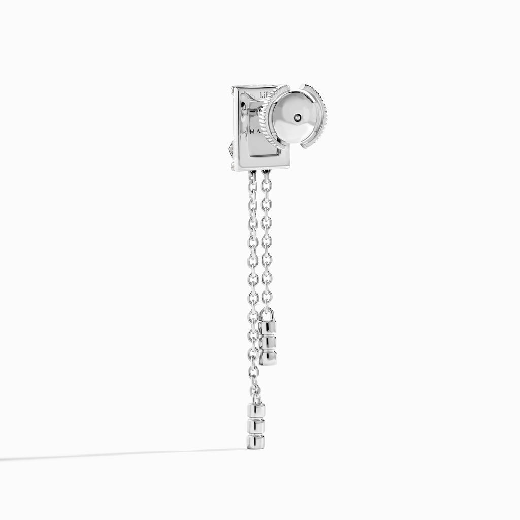 LIFE Full Diamond Tassel Earring Marli New York   