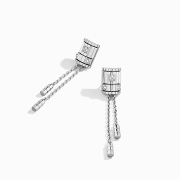 LIFE Full Diamond Tassel Earring Marli New York White Diamond 