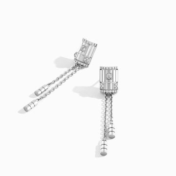 LIFE Full Diamond Tassel Earring Marli New York