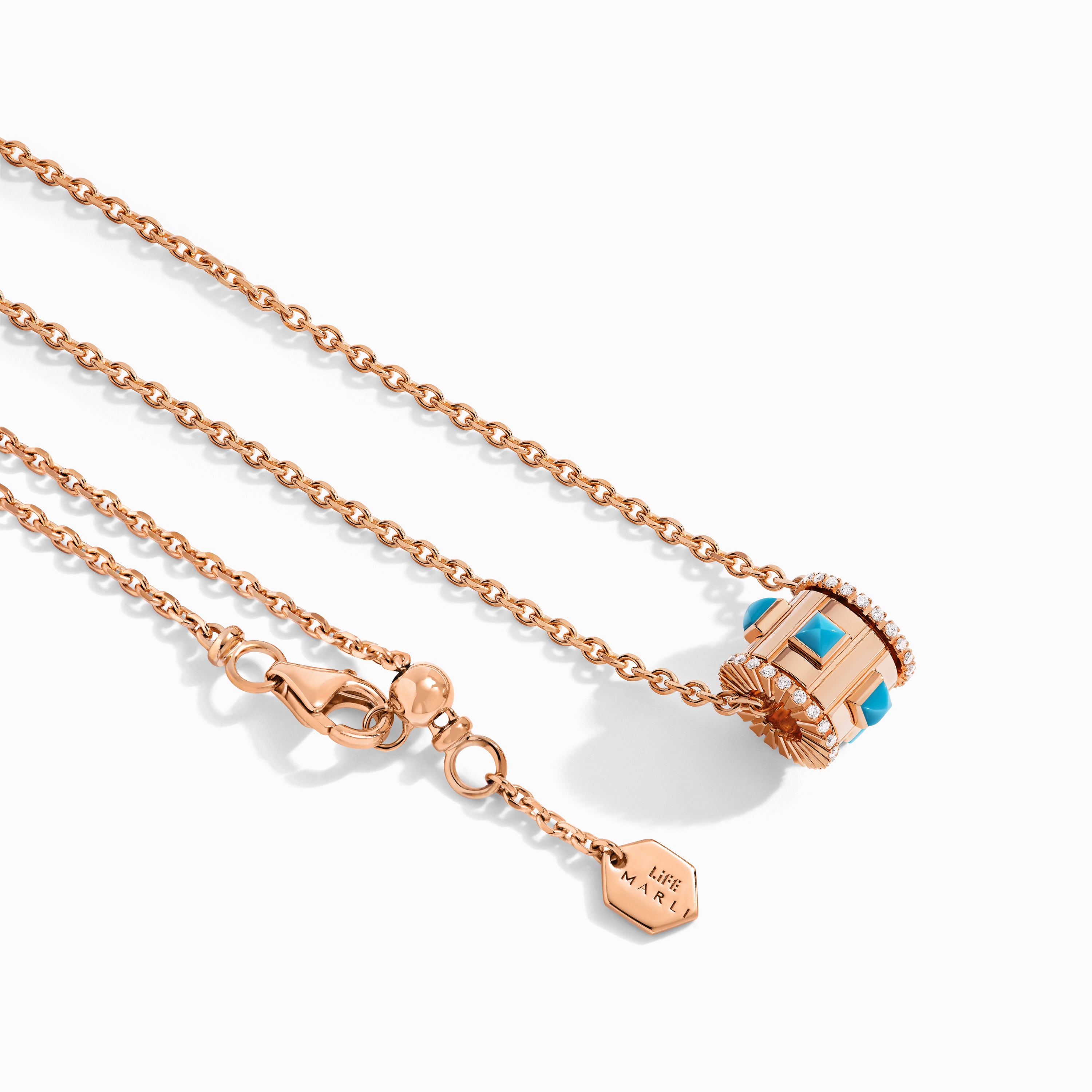 LIFE Diamond Spinning Pendant Necklace Marli New York