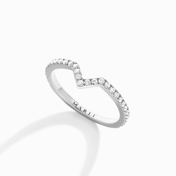 Marlihenge V-Brand Ring Marli New York White 4.5 