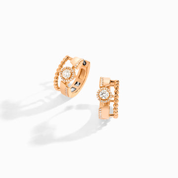 Rock Huggie Earrings Marli New York Rose Diamond 