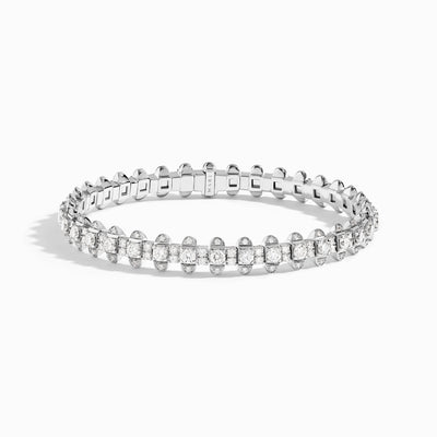 Tip-Top Full Diamond Tennis Bracelet Marli New York White Diamond XS