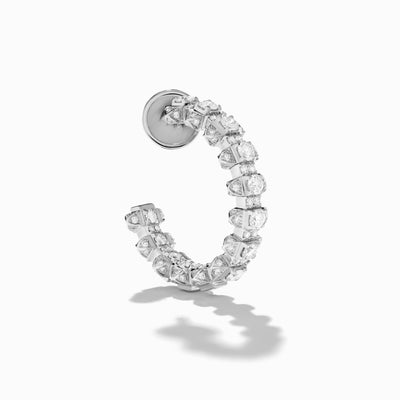 Tip-Top Full Diamond Hoop Earrings Marli New York   