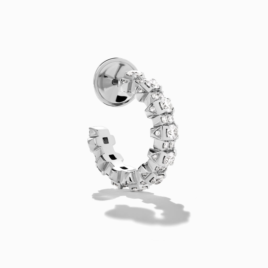 Tip-Top Full Diamond Small Hoop Earrings Marli New York   