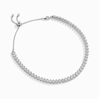 Tip-Top Full Diamond Collar Necklace Marli New York White Diamond 