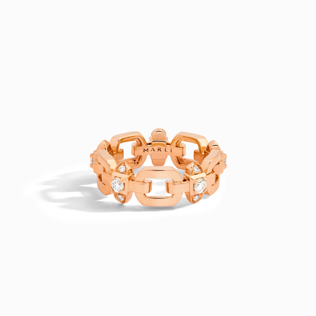 Tip-Top Link Gold Ring Marli New York   
