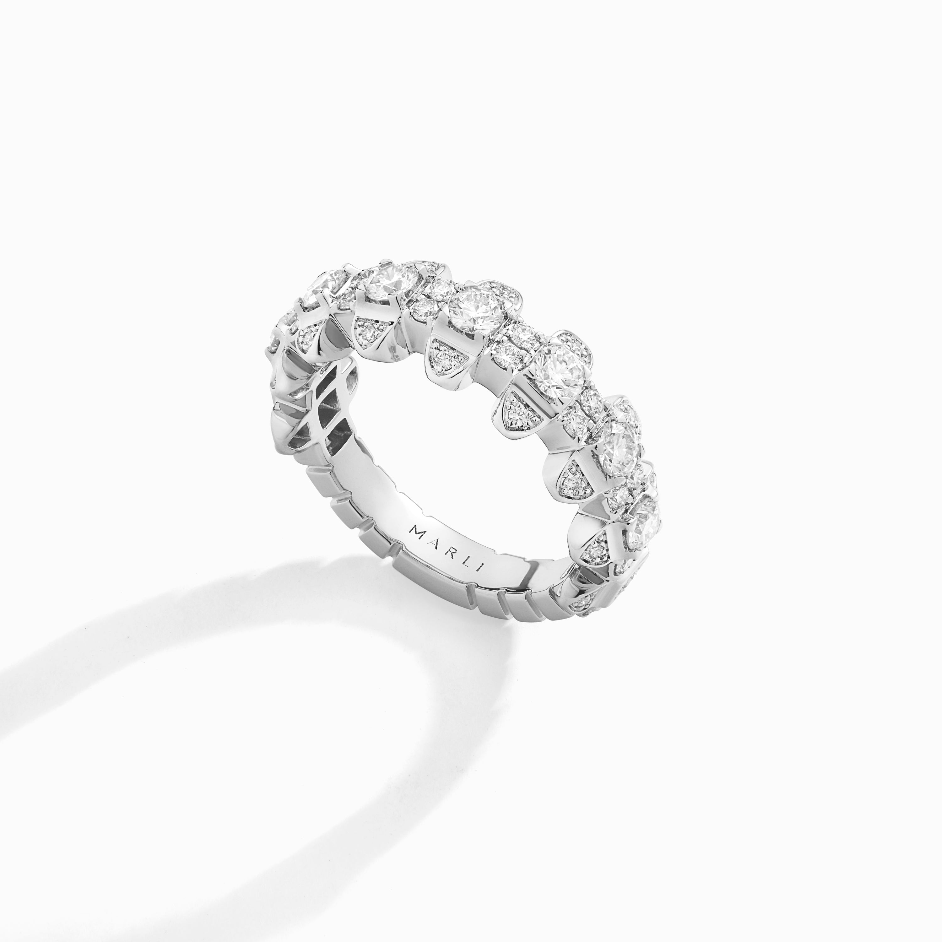 Buy Men's Luxurious Full Diamond Ring for Men Jewelry Mens Wedding  Engagement Rings 18K White Gold Cubic Zirconia 925 Sterling Silver Eternity  Ring Band W.10 (US Code 10) Online at desertcartINDIA