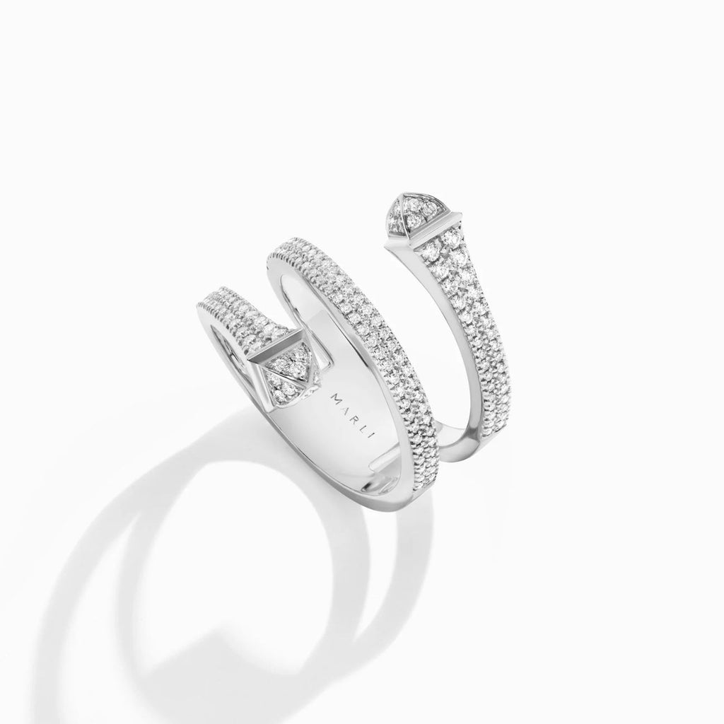 Cleo Full Diamond Twist Ring