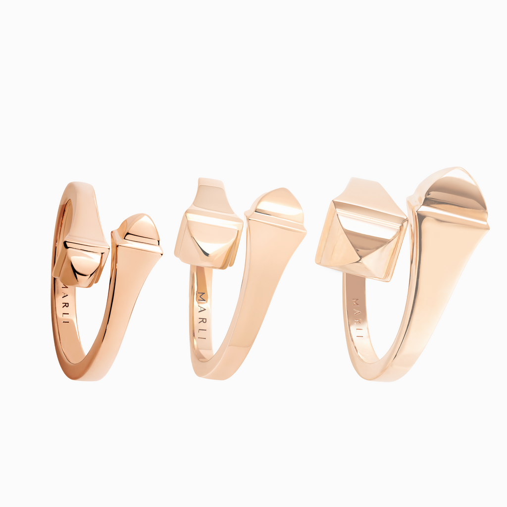 Cleo Full Gold Slim Ring Marli New York   