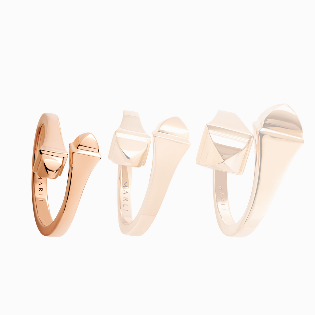 Cleo Full Gold Slim Ring Marli New York   