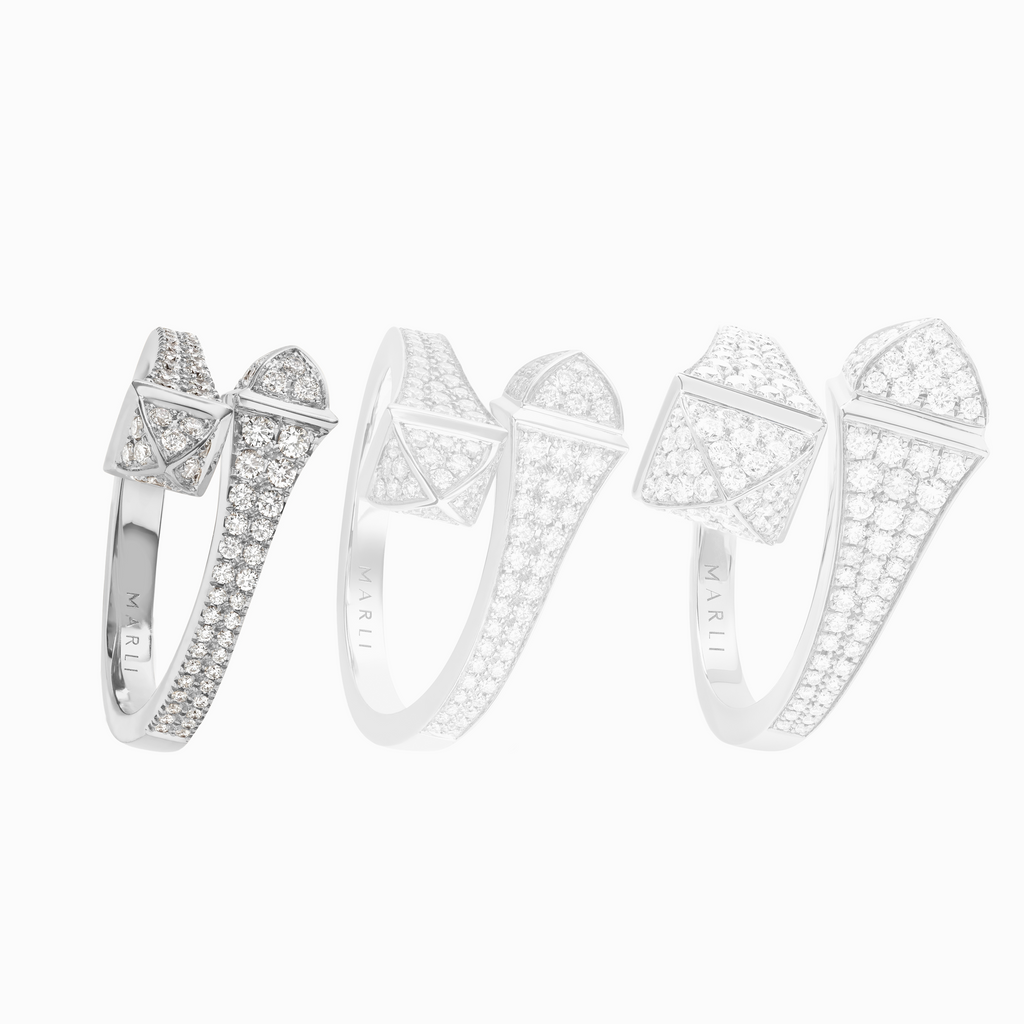 Cleo Full Diamond Slim Ring Marli New York   