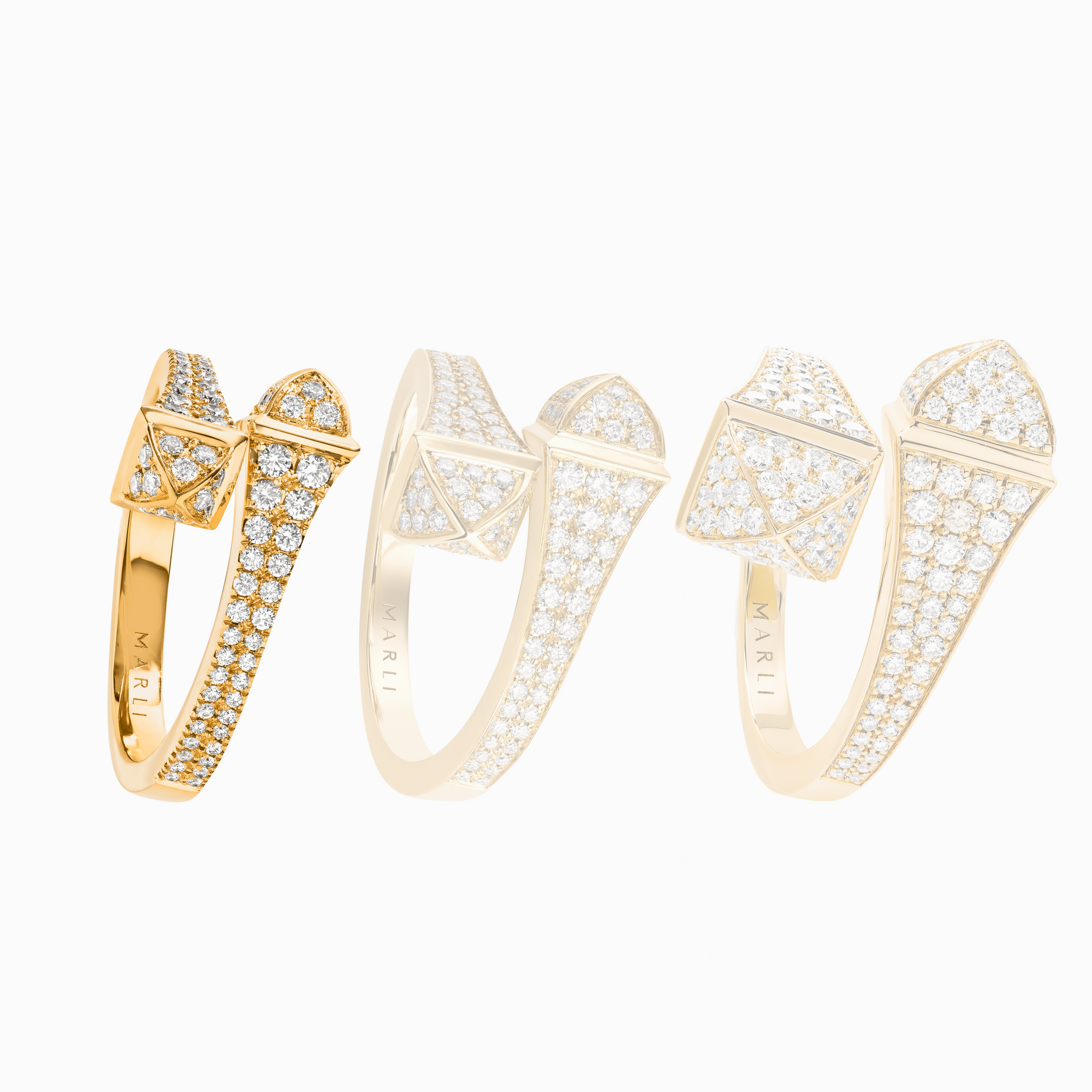 Cleo Full Diamond Slim Ring – MARLI New York