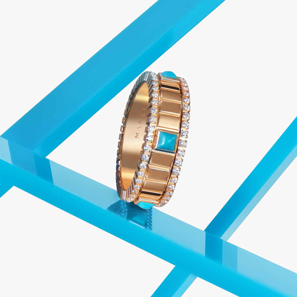 Life Diamond Ring in Turquoise