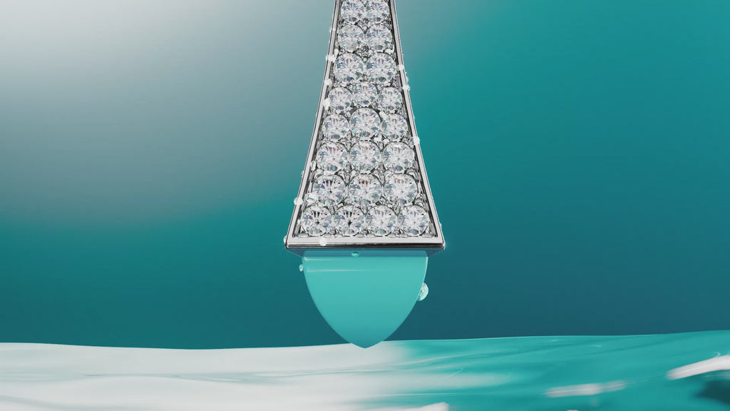 A video of MARLI New York's Cleo Drop Pendant