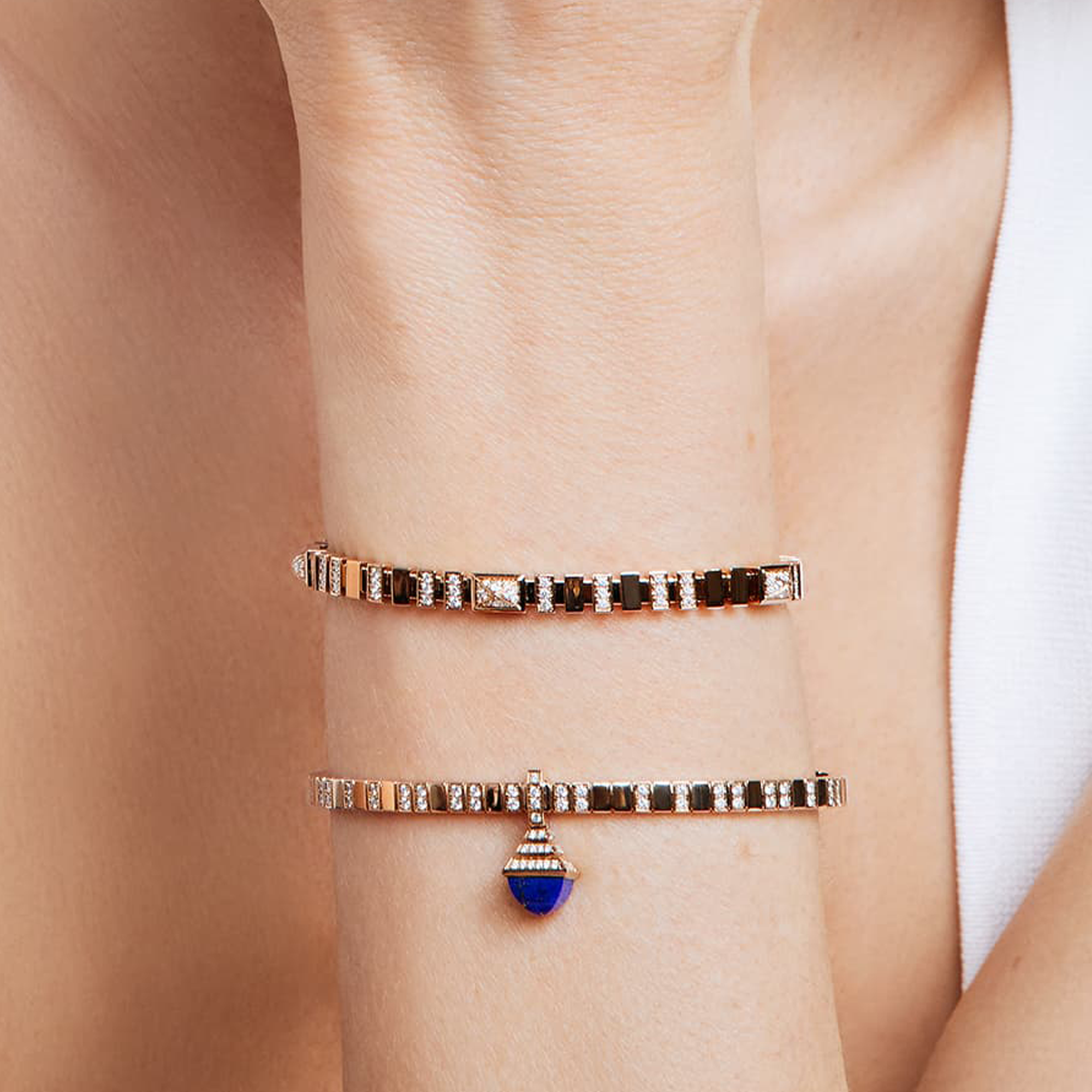 Bracelet Strass Carrés - Modèle 963 - Occasion En état Neuf Selon Vendeur