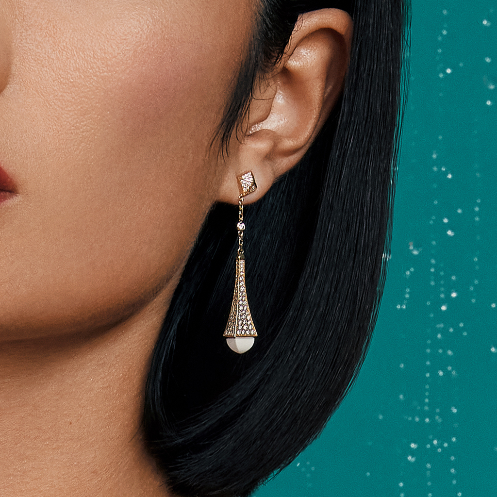 Cleo Diamond Teardrop Earrings Marli New York   