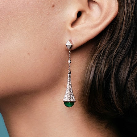 Cleo Diamond Teardrop Earrings Marli New York   