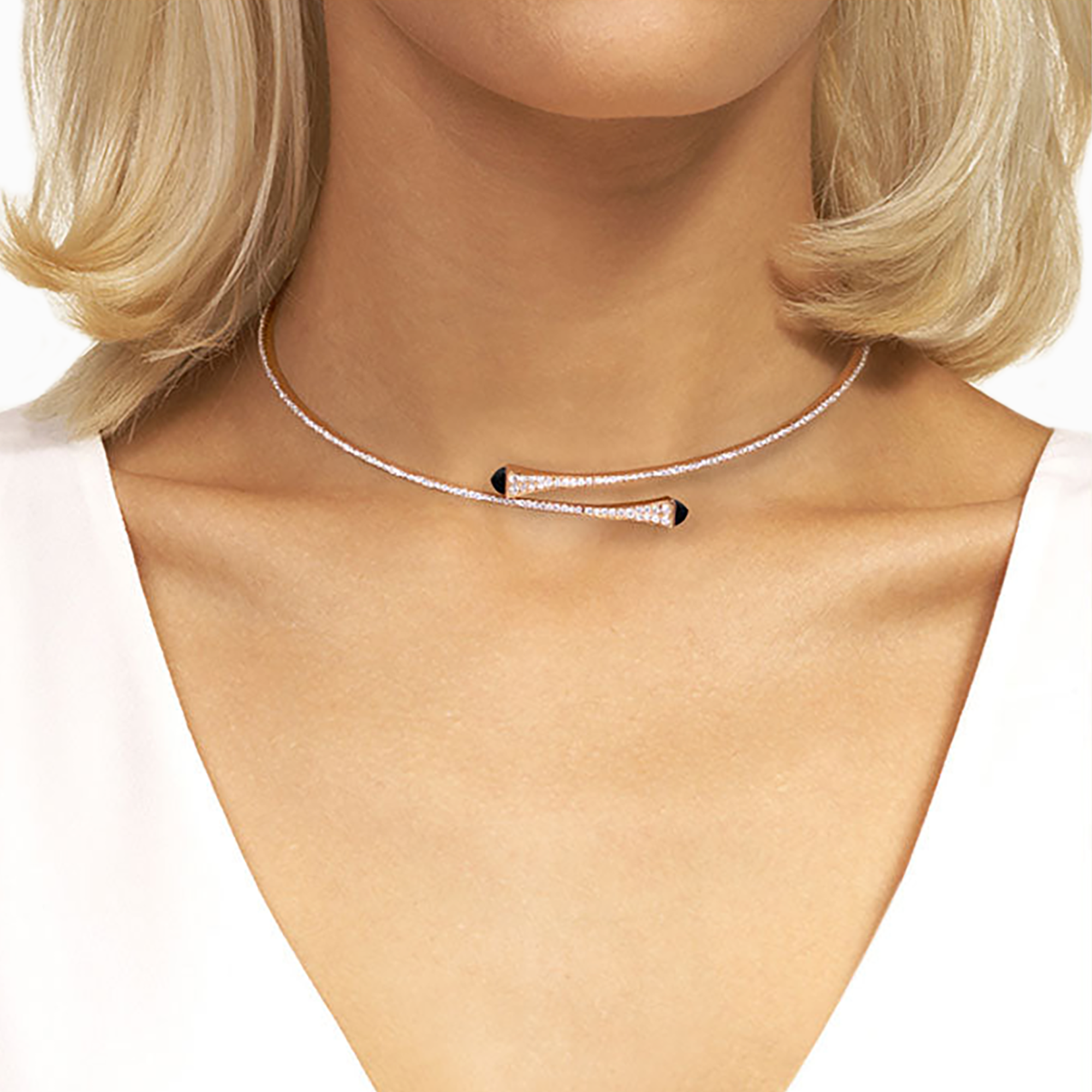 Cleo Diamond Slim Slip-On Necklace – MARLI New York